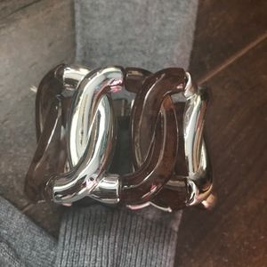 Tortoise and Silver Bracelet